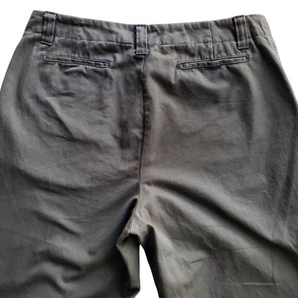 Gap Clean Cut Flat Front Pants Women's Khaki Deep Green 10L - Picture 4 of 11